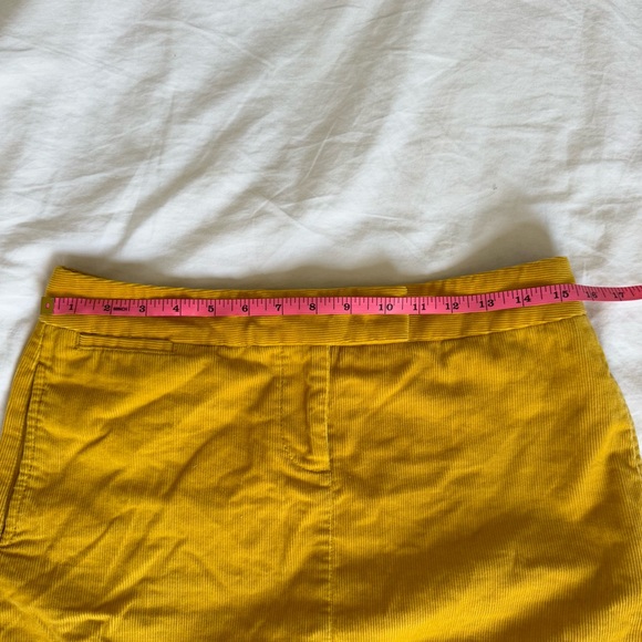 Yellow J.Crew Corduroy Miniskirt - Picture 5 of 6